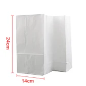 Beyaz Kraft Ekmek Torbası - No. 4 13*8*24 cm thumbnail 3