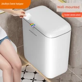 Duvara Monte Banyo Tuvalet Çöp Kovası - Küçük Boy Açık Ringli Model - 3