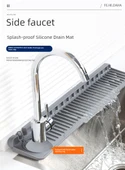 Mutfak Bataryası Lavabo Su Tahliye Pedi - Dar Yan Tahliye Ped 60x12x2cm - Gri - 7