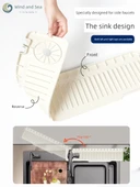 Mutfak Bataryası Lavabo Su Tahliye Pedi - Dar Yan Tahliye Ped 60x12x2cm - Gri - 3