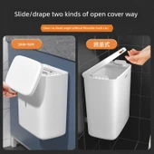 Duvara Monte Banyo Tuvalet Çöp Kovası - Küçük Boy Açık Ringli Model - 6