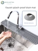 Mutfak Lavabo Musluk Su Tahliye Matı - Yan Açık Yaklaşık 65cm Krem Beyaz - 2