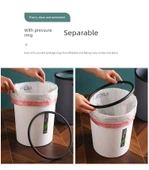 Minimalist Sıkıştırma Halkalı Çöp Kovası - Büyük Kahve Basınç Halkalı 2'li Paket - 12
