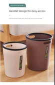 Minimalist Sıkıştırma Halkalı Çöp Kovası - Büyük Kahve Basınç Halkalı 2'li Paket - 9