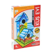 5269 Kumtoys Boyanabilir 3'lü Kuş Evi - Bird House - 1