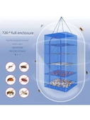 Şifreli Katlanabilir Sebze Kurutma Filesi - 50x50x100 cm - 5 Katlı - Tic-Tac-Toe - 2