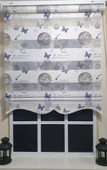 Pliseli Zebra Stor Perde Baskılı Etek Dilimli ST 030  Beyaz 170 x 260 - 4