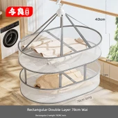 Yün Kazak Kurutma Askısı - Dikdörtgen Çift Katmanlı 78cm Kapaklı thumbnail 1