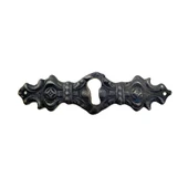 Antika Tarz Dekoratif Pirinç Anahtar Ağızlığı -  28x104mm, Oksit - 1