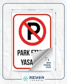 Park Etmek Yasaktır Sticker 20X28 Cm thumbnail 2