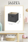 JASPER Dolap Içi Düzenleyici , Çamaşır Oyuncak Saklama Kutusu Sepet Organizer 33x30x30 - 4