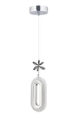 Nova Lighting Led Alfa Tekli Gümüş 3 Renk Ledli Kristal Taşlı Modern Led Avize - 4