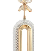 klitra Lighting  Nova Lighting Led Alfa Tekli Gold Ledli Kristal Taşlı Led Avize Oturma Odası Yatak odası Koridor - 4