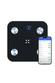 Xenon Smart Akıllı Tartı Dijital Baskül BT Apple Health Google Fit, Vücut Kitle, Kas, Su, Yağ, Kemik Siyah X8701 - 1