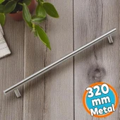 Mobilya Mutfak Çekmece Dolap Dolabı Kulpu Kulbu Kulpları İnox Metal Kulp (320 MM-32 CM) thumbnail 1