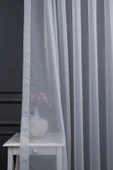 Crop Desen 2 Kat Pileli Tarz Sade Şık Moda Tasarım Tül Perde - 1