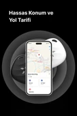 Xenon Smart Airtag Akıllı Bluetooth Takip Cihazı Apple Find My Mobil Uygulama Konum, Eşya Bulucu Beyaz Tag X6605 - 6