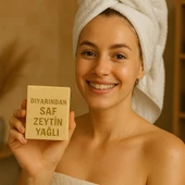 Diyarından Hatay Doğal  Saf Zeytinyağlı Sabun 3 Adet (375 Gr) - 1