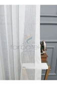 Exculusive Melike Ütü İstemez Kırışmaz Sade 2Kat Pileli Tül Perde thumbnail 1