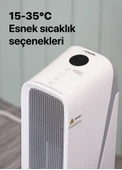 Xenon Smart Akıllı Hava Isıtıcı 2000w Sesli Kontrol Alexa, Google Home Wi-fi Mobil App Fanlı Isıtıcı X7440 - 6