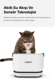 Xenon Smart Otomatik Su Pınarı Bataryalı 5200 Mah Sensörlü 2,5 Lt Su Çeşmesi Kablosuz Kedi Su Sebili X8652 - 3