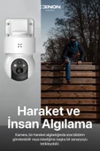 Xenon Smart Akıllı Güneş Enerjili Güvenlik Kamerası Hareket Takibi Ip65 Led Gece Görüşlü Dış Mekan Kamera X7262 - 4