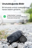 Xenon Smart Airtag Akıllı Bluetooth Takip Cihazı Find My Mobil Uygulama Konum, Eşya Bulucu Siyah Tag X6605 - 2