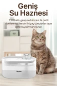 Xenon Smart Akıllı Otomatik Kedi Su Pınarı 2.8 Lt Ultra Sessiz Mobil Kontrollü Su Sebili Beyaz X8650 - 5