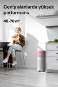 Xenon Smart Akıllı Hava Temizleyici 70 M2 Wi-fi Mobil App Air Purifier Cadr 550m³ Karbon Hepa Filtre X7420 Pembe - 3