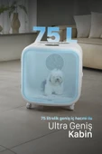 Xenon Smart Akıllı Evcil Hayvan Kurutma Makinesi 75 Lt Sessiz 360° Kedi Köpek Kurutma Uygulama Kontrollü X8640 - 4
