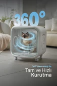 Xenon Smart Akıllı Evcil Hayvan Kurutma Makinesi 75 Lt Sessiz 360° Kedi Köpek Kurutma Uygulama Kontrollü X8640 - 5