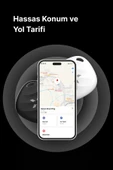Xenon Smart Airtag Akıllı Bluetooth Takip Cihazı Find My Mobil Uygulama Konum, Eşya Bulucu Siyah Tag X6605 - 5
