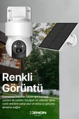 Xenon Smart Akıllı Güneş Enerjili Güvenlik Kamerası Hareket Takibi Ip65 Led Gece Görüşlü Dış Mekan Kamera X7262 - 5