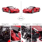 Rastar 1:14 Uzaktan Kumandalı Araba Ferrari La Ferrari Man Kapı Açılan 2.4 Ghz Usb Şarjlı Işıklı Kır - 6