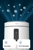 Xenon Smart Akıllı Hava Temizleyici Wi-fi Mobil App 50 M2 Cadr 360m³/s Gece Lambalı Hepa13 Air Purifier X7421 - 5