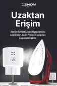 Xenon Smart Akım Korumalı Telefonla Kontrol Enerji Takibi Wi-Fi Bluetooth Zaman Ayarlı Akıllı Priz X7010 - 3