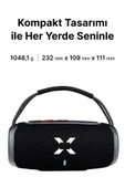 Xenon Smart Boombox Taşınabilir Bluetooth Hoparlör TWS Stereo 20W TF Aux Speaker RGB Ses Bombası Siyah X6701 - 3