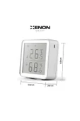 Xenon Smart Akıllı Dijital Termometre Wifi Mobil Uygulama Kontrollü Iç Mekan Isı Ölçer Ve Nem Ölçer X7508 - 4