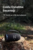 Xenon Smart Boombox Taşınabilir Bluetooth Hoparlör TWS Stereo 20W TF Aux Speaker RGB Ses Bombası Mavi X6701 - 4