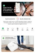 Xenon Smart Airtag Akıllı Bluetooth Takip Cihazı Apple Find My App Ile Konum Eşya Bulucu 3 Adet Beyaz Tag X6602 - 2