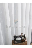 Exculusive Melike Ütü İstemez Kırışmaz Sade 2Kat Pileli Tül Perde thumbnail 4