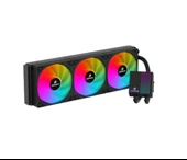 GameBooster PRIME P360B Rainbow Fanlı LGA1700-AM5 Uyumlu 360mm CPU Sıvı Soğutma Sistemi (Siyah) - 1