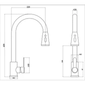 FLEKO FLORA INOX KROM SPİRALLİ MUTFAK BATARYASI thumbnail 2