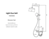 FLEKO LIGHT 322 LIGHT ANTRASİT DUŞ SİSTEMİ - 2