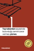 Çok Amaçlı Ahşap Kulplu Metal Stand Düzenleyici Organizer -Baharatlık- Sosluk-Makyaj Düzenleyici - 6