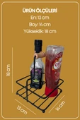 Çok Amaçlı Ahşap Kulplu Metal Stand Düzenleyici Organizer -Baharatlık- Sosluk-Makyaj Düzenleyici - 3