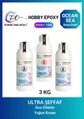 3 Kg Hobi Epoksi Ocean&sea/ Deniz Efekti Ultra Şeffaf ve Parlak Epoksi Reçine Ince Döküm Yoğun Kıvam thumbnail 1