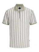 JACK JONES Erkek Örme Fermuar Detaylı Polo Yaka Tişört 12276108 - 1