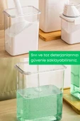 2 Adet Sızdırmaz Depolama Sıvı Toz Deterjan Erzak Saklama Kutusu- Ölçekli Deterjan Kutusu 1800 ml - 5