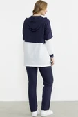 Blok Renk Geçişli Tunik Takım - Lacivert thumbnail 6